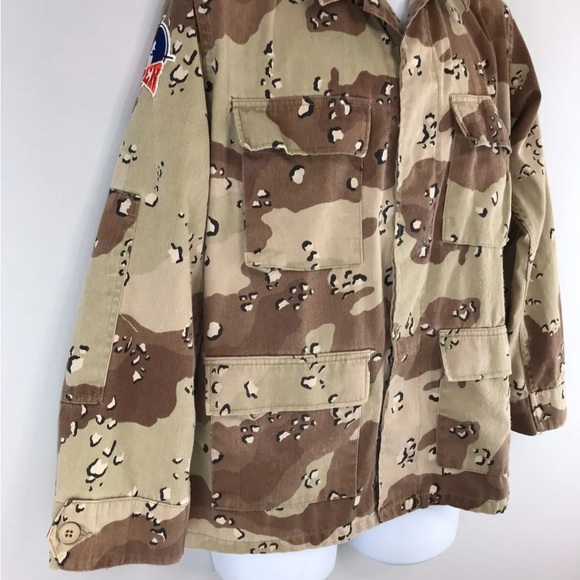 Propper Paintball Brown Light Camo Jacket Sniper Patch Mens S - Picture 5 of 12